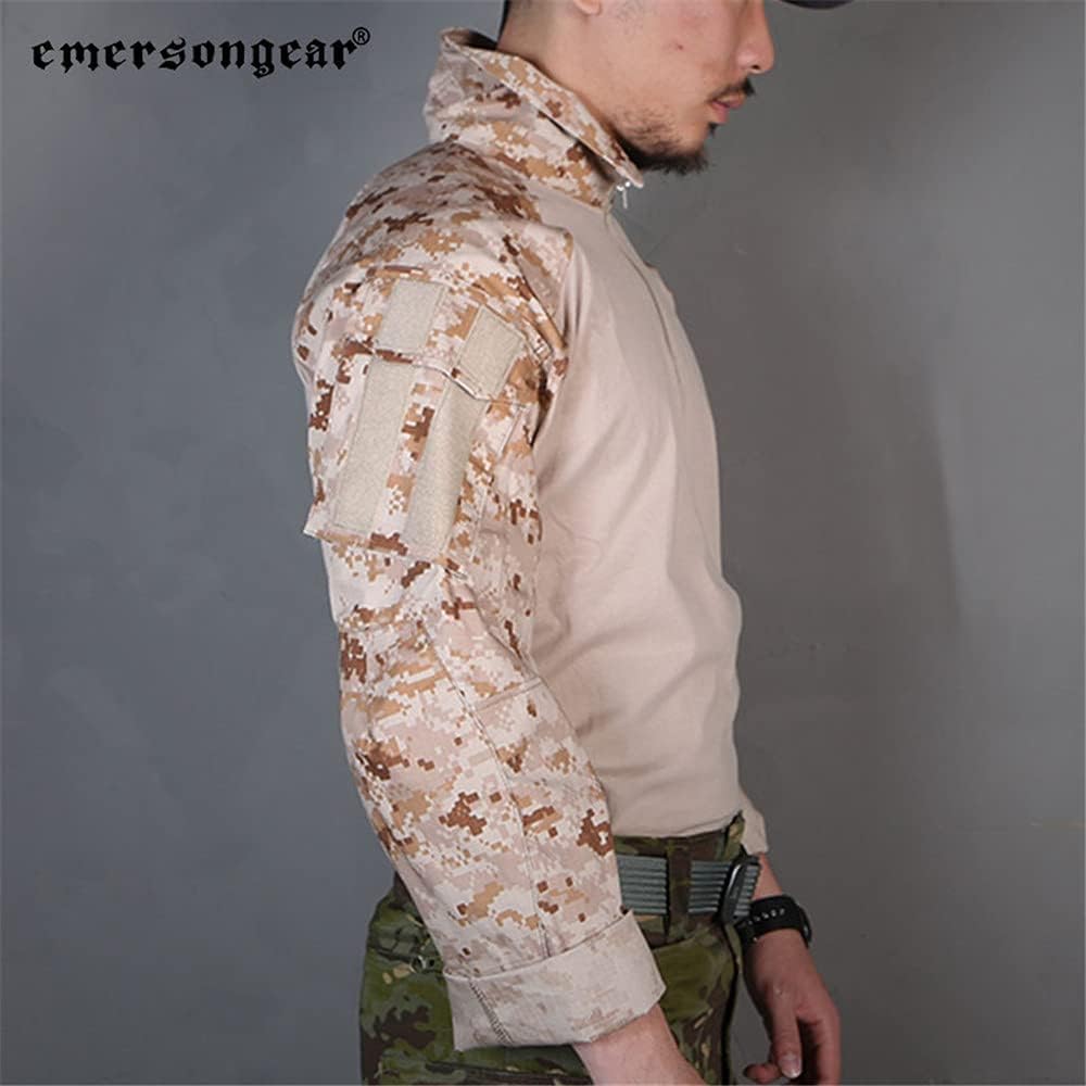 EMERSONGEAR Men's Tactical Shirt,Airsoft Combat Army Paintball Quick Dry Long Sleeve BDU T-Shirt Top