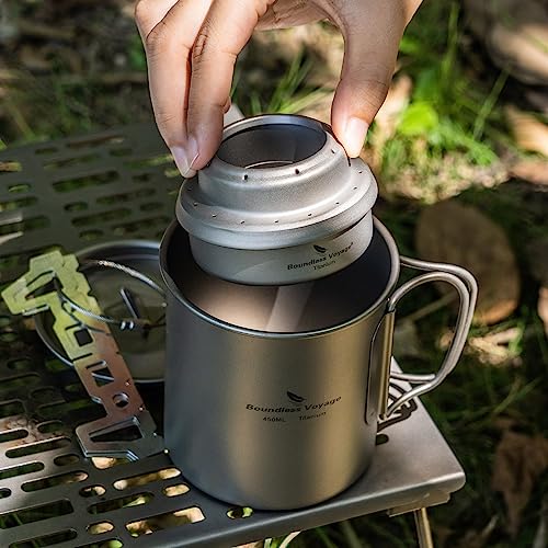 Titanium Spirit Burner Alcohol Stove for Camping Hiking Backpacking