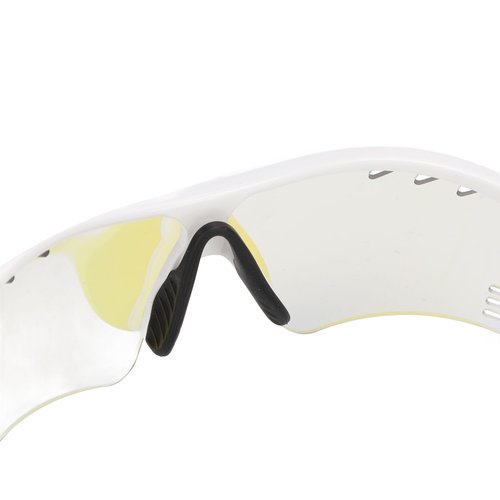 UPALDHOU Kids Sunglasses Photochromic Sports Sunglasses Kids Baseball Sunglasses for Running Mountaineering (White Frame+Color Changing Blue)