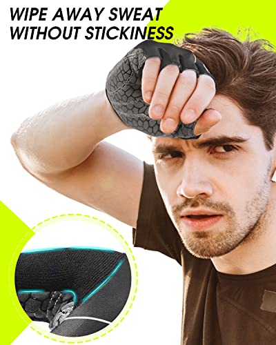 Black X-Large Cycling Gloves - Mountain Bike Half Finger Road Riding, Breathable Shock Absorbing