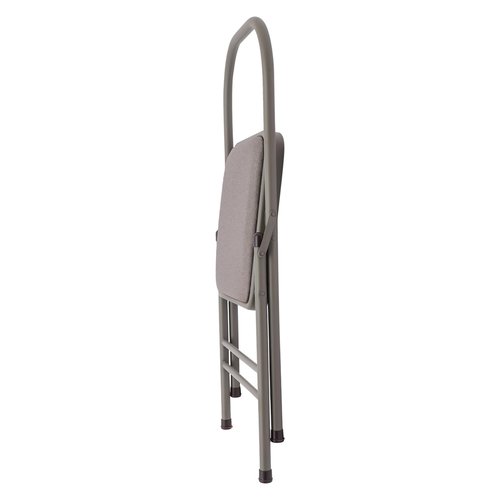 WoopJeem Yoga Auxiliary Chair, Foldable Yoga Chair with Lumbar Back Support, Balance Handstand Training Tool, Portable Practice Balance Equipment for Yoga Studio, Home Fitness, Outdoor Space (Grey)