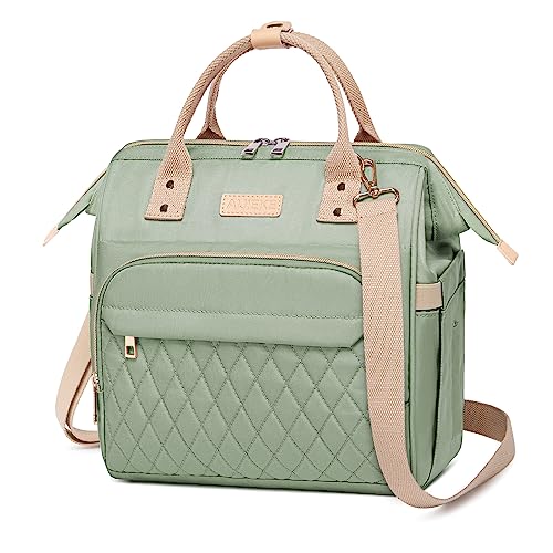 Insulated Lunch Bag for Women - Large Leakproof Green Tote with Multiple Pockets