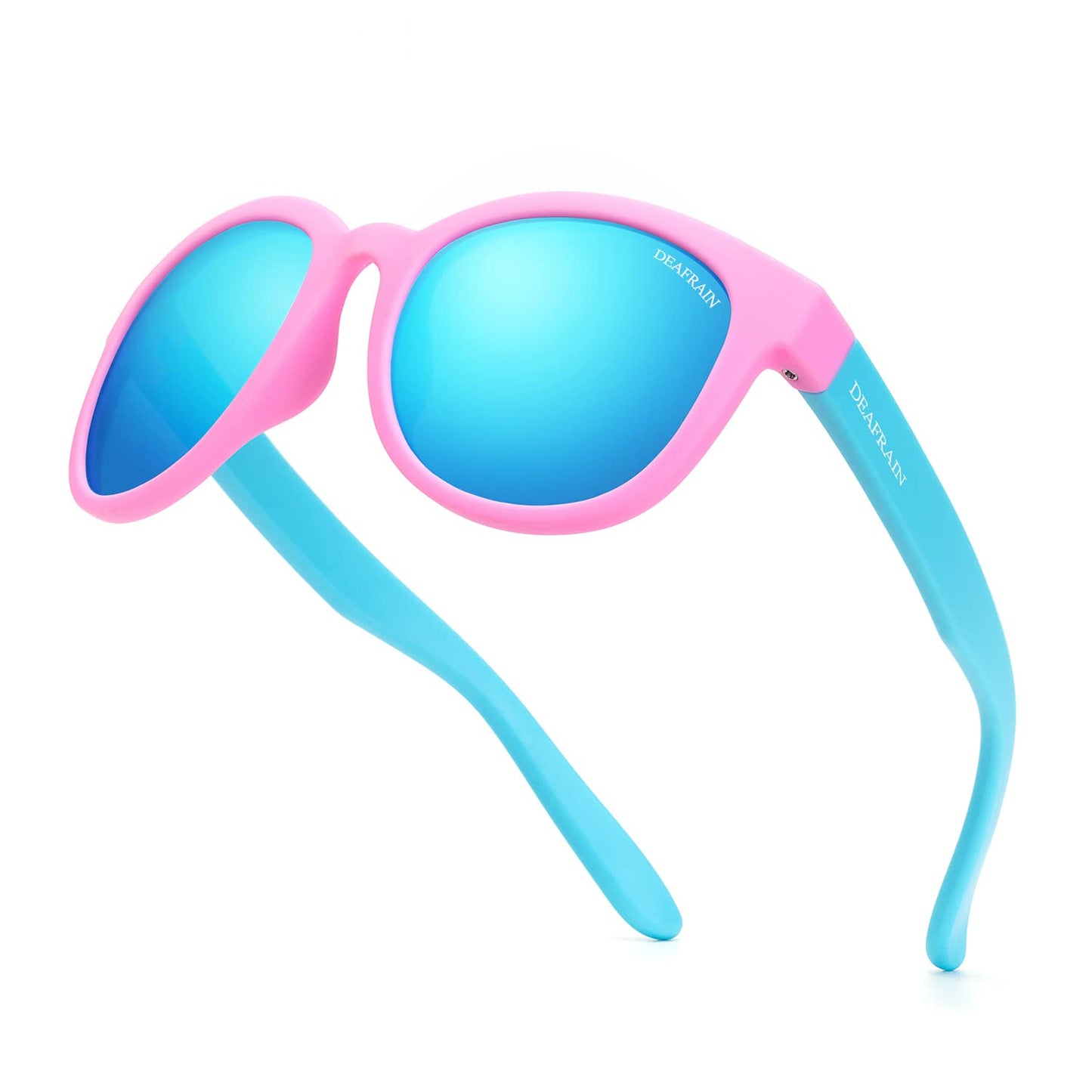 DEAFRAIN Kids Polarized Sunglasses for Boys Girls Flexible Frame Youth Sport Baseball Running Cycling Glasses for Age 5-13