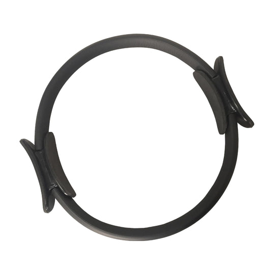 2025 Pilates Ring Fitness Trainer, Pilates Ring for Mat & Reformer Workouts, Pilates Ring Fitness Circle 14.96" Yoga Rings Magic Circle with Dual Padded Handles for Toning Arms (Black) (Black)