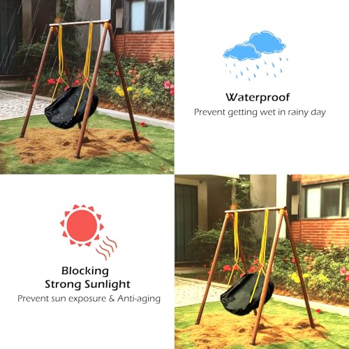 Outdoor Toddler Swing Seat Cover Waterproof UV-Resistant Fit Most Swings