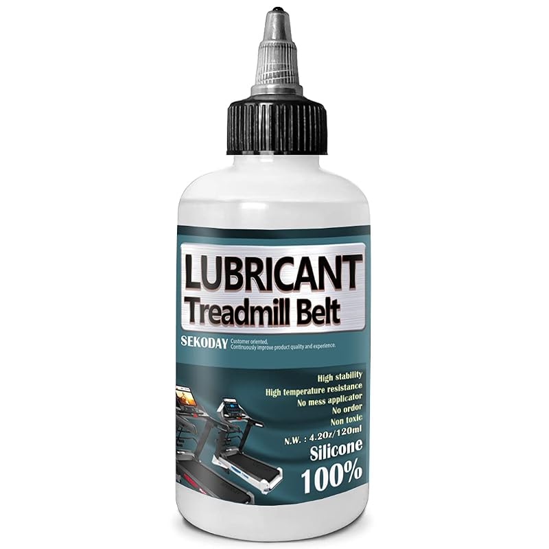 Treadmill Belt Lubricant - SEKODAY 4 oz Silicone Lubricant with Precision Cap