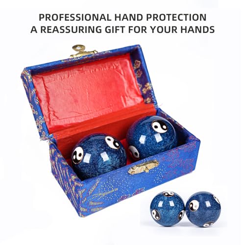 Yin Yang Baoding Balls for Stress Relief & Hand Therapy - 2 Pack