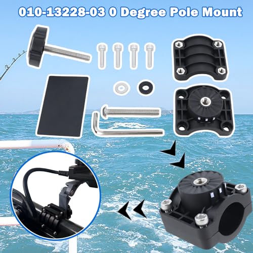 Zero Degree Pole Mount for LiveScope Plus LVS34 Fish Finder System