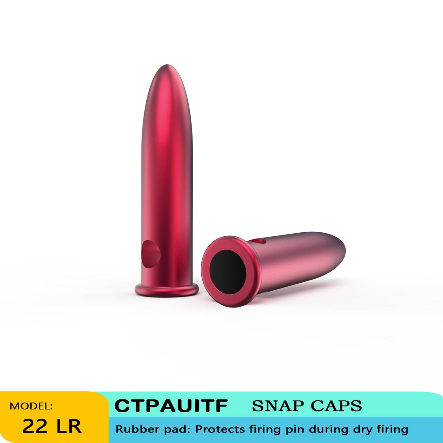 CTPAUITF Snap Caps for 45ACP 10 Rounds Round Action Training Training Dummy Rounds Practice Safe Loading Firing Close to Real Weight