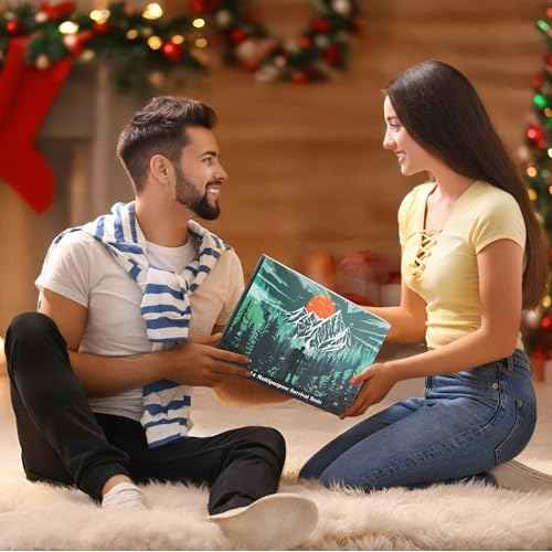 Survival Kit Advent Calendar for Men 2025-24 Days Survival Tools Advent Calendar for Adult Teen Boy, Christmas Countdown Survival Gear Gift for Outdoor Camping, Fishing, Hunting, Hiking Adventures