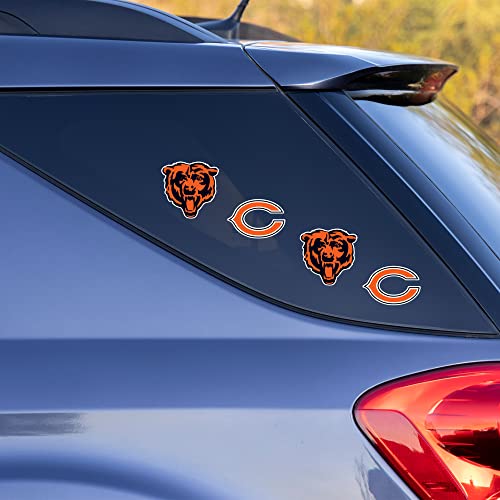 Chicago Blackhawks NHL Hockey Quad Decal Set - 4 Indoor/Outdoor Stickers