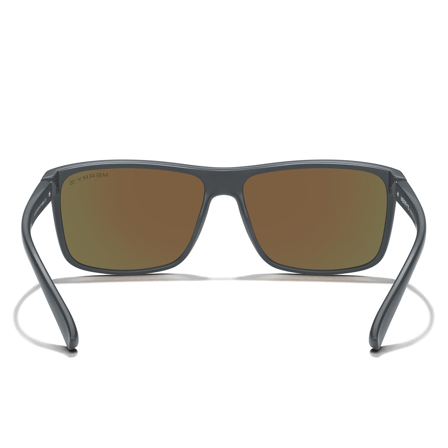 MERRY'S Rectangular Polarized Sports Sunglasses for Men Women Cycling Driving Fishing UV400 Protection S8225