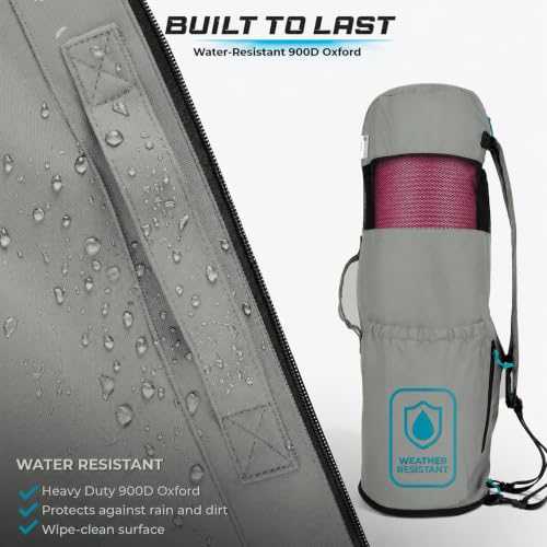 Tactical Green Expandable Yoga Mat Bag with Adjustable Strap - Large