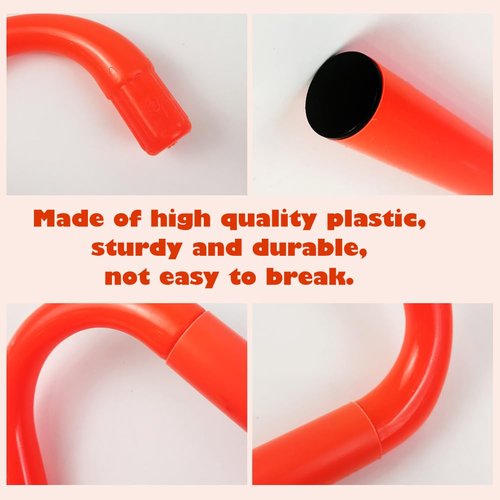Bsenogou 6 inch Agility Speed Hurdles - 4 Pack Detachable Agility Training Hurdles - Speed and Agility Training Equipment for Soccer Basketball Football Hurdle Training