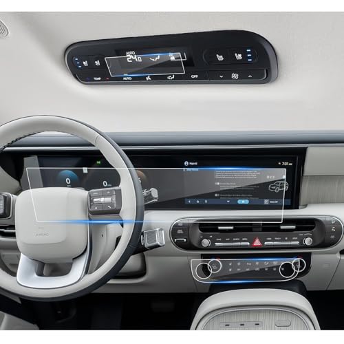 (6pcs) 2026 2027 Palisade Screen Protectors for Hyundai Palisade Dual 12.3In + Front + Rear AC Nano Film Set