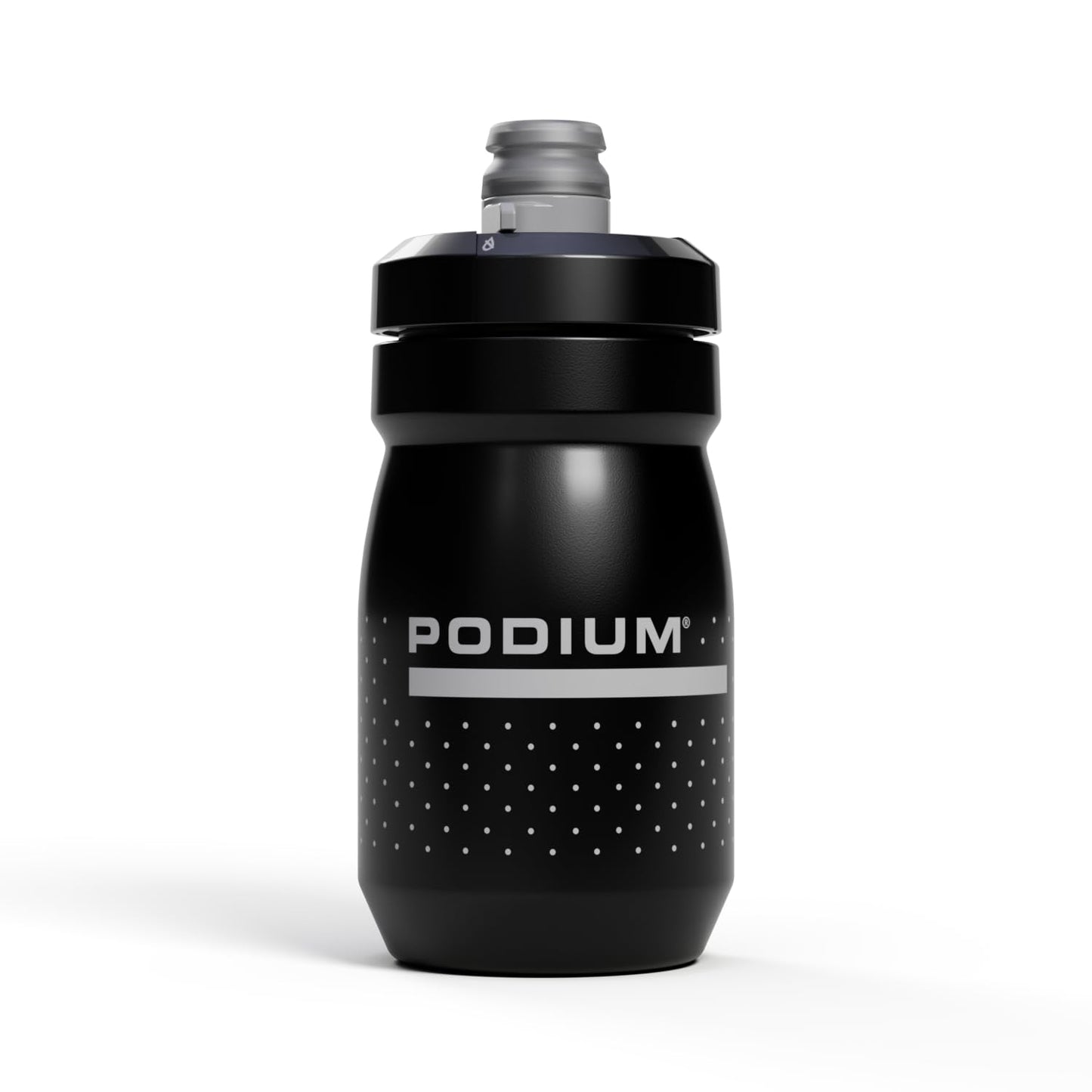 CamelBak Podium Bike Squeeze Water Bottle, Lightweight Design with High Flow Cap for Cycling, 15oz, Black