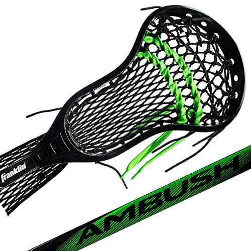 Franklin Sports Ambush Men's + Women's Lacrosse Sticks - Adult + Youth Aluminum Lax Sticks - Boys' + Girls' Game + Training Lacrosse Sticks - Standard + Mini Lax Stick for Kids + Adults