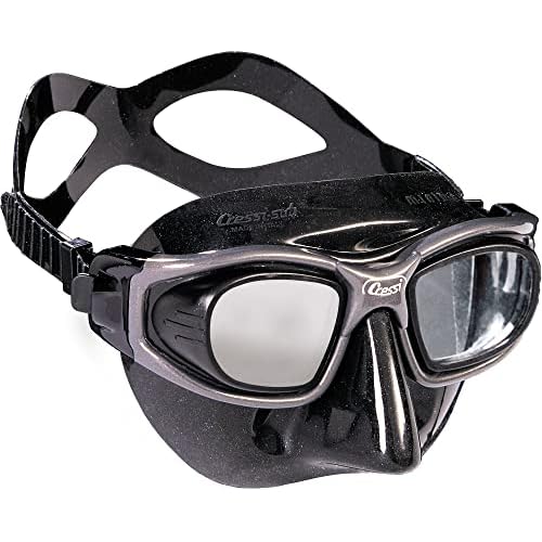 Cressi Freediving 2-Flat Lens Mask - Low Internal Volume - Perfect Vision - Minima: Made in Italy