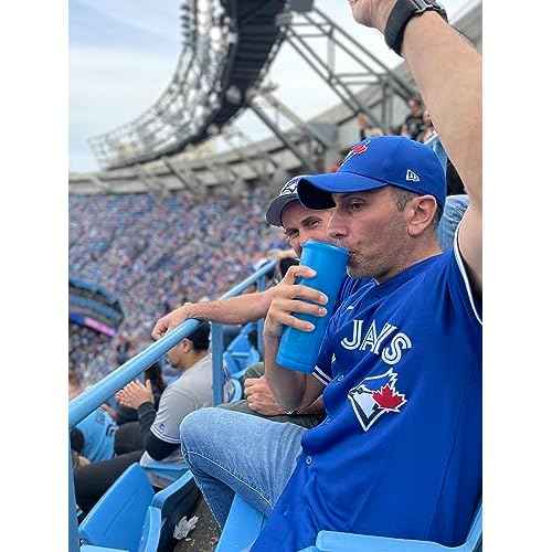 The LoudCup Tumbler + Stadium Horn - Insulated Cup Reusable Water Bottle Coffee Travel Mug - Worlds Loudest Cup for Game Day