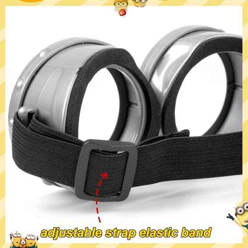 2 Pack Round Cartoon Goggles Costume Accessories Vintage Steampunk Goggles Cosplay Party Supplies