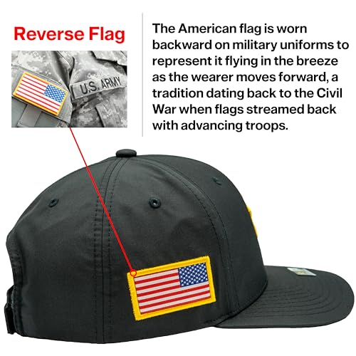 Vietnam Veteran Baseball Cap for Men US Army Official Black Seal One Size