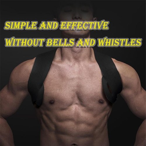 Olite Fitness Heavy Shoulder Straps,Bench Press & Shoulder Training Assist Straps, Chest-Opening & Back-Straightening Support, Posture Corrector For Hunchback (L)