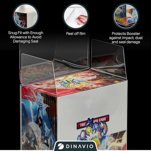 Plastic PKMN Booster Box Protectors 0.5mm Thick - 10 Pack (Variation: 10 Pack)