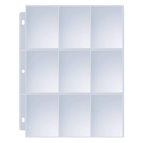 36 Pack 9 Pocket Page Protectors, Sooez Trading Card Sleeves for 3 Ring Binder, Baseball Cards Holder, Protective Pages Sheets for Binders Album, Fit for YuGiOh, MTG, Game, Business & Sports Cards