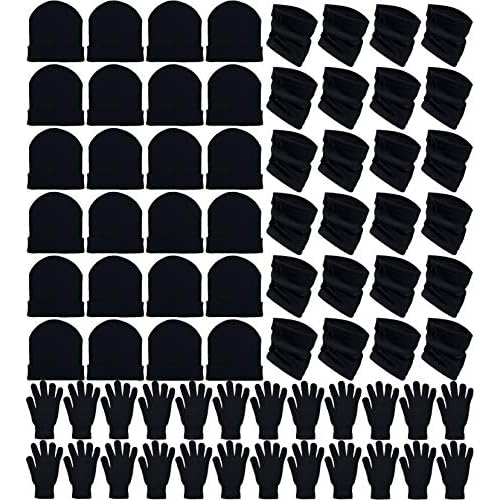 72x Winter Gloves, Beanies, Neck Warmers Unisex Bulk Pack Donation Charity Care Package Bundle