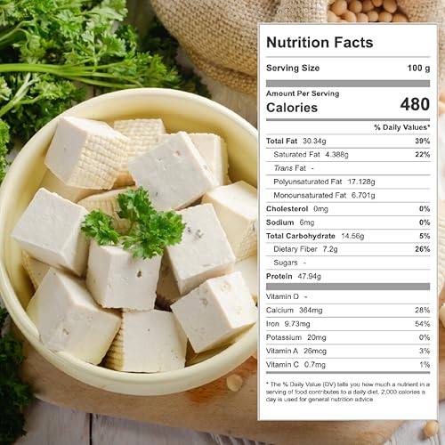 M 5.29 oz Freeze-Dried Tofu Cubes for Ramen & Miso Soup - No Additives