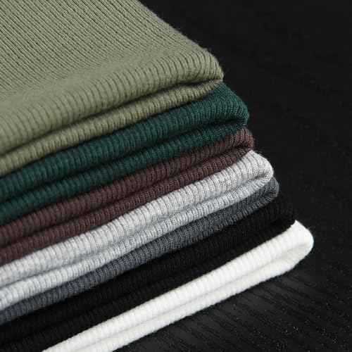 PALINDA Women's Ribbed Turtleneck Fitted Long Sleeve Shirts Basic Thermal Layering Tops