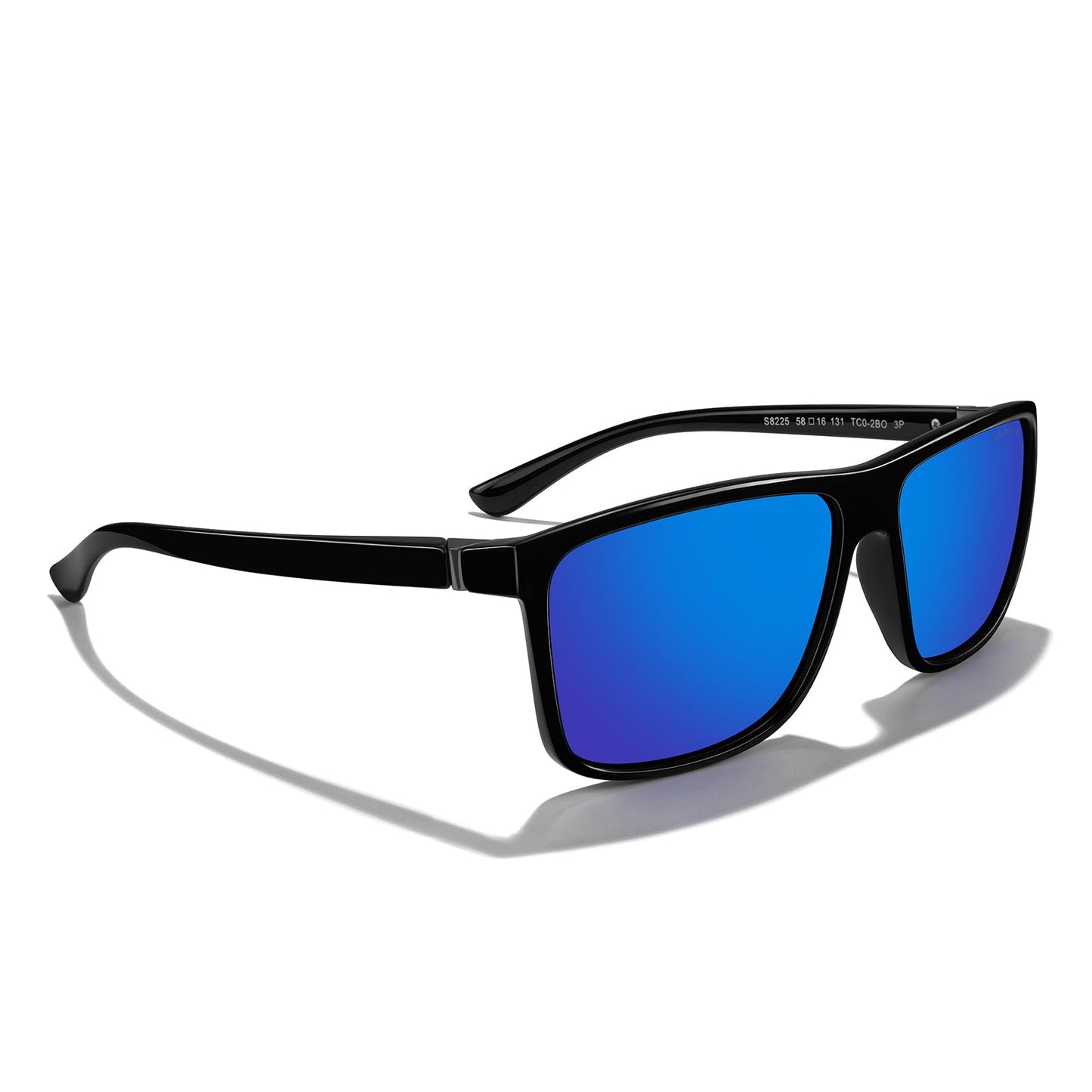 MERRY'S Rectangular Polarized Sports Sunglasses for Men Women Cycling Driving Fishing UV400 Protection S8225