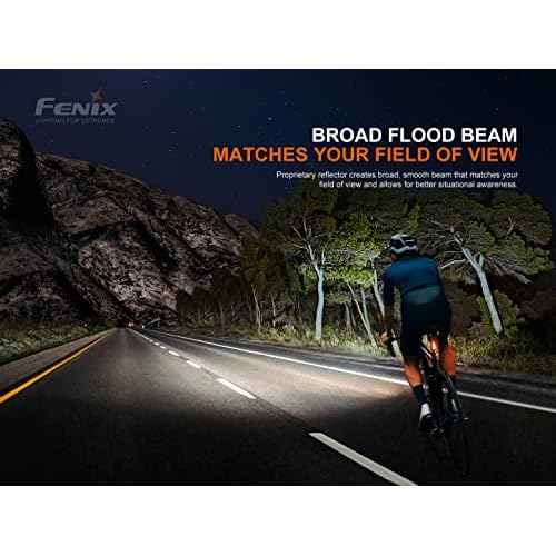 Fenix BC21R V3 1200 Lumen LED USB Rechargeable Light Weight Bike Bicycle Light, Rechargeable Battery with EdisonBright Battery Carrying case Bundle