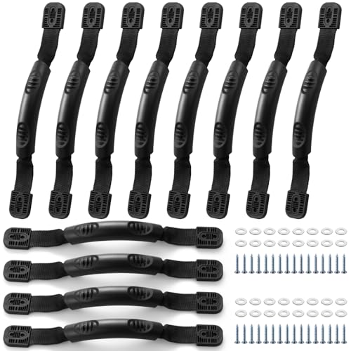 Tallew 12 Pack Kayak Carry Handles Replacement with Washers and Screws Bulk Canoe Boat Handles Kayak Parts Accessory Kit for Watercraft Ocean Perception Water Outdoor Sport Suitcase Luggage