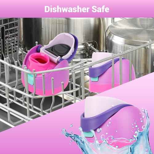 Replacement Lid for Owala Freesip, 2 PCS One Button Water Bottle Top Cap Compatible with OwalaFreesip 16oz 24oz 32oz 40oz, BPA-Free, No Water Leakage Replacement Accessories for Owala,Purple