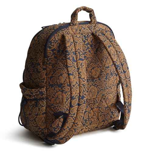 Vera Bradley Women's Featherweight Bancroft Backpack, Lotus Montage Roasted Pecan, One Size