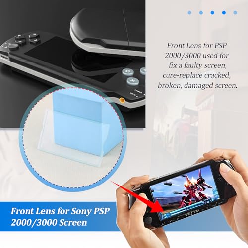 Front Glass Lens Cover for PSP 1000/2000/3000 Replacement Screen Outer Panel