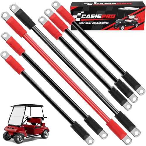 Heavy Duty Battery Cable Set for Club Car DS & Precedent Golf Carts 36-48V - 7 Pieces