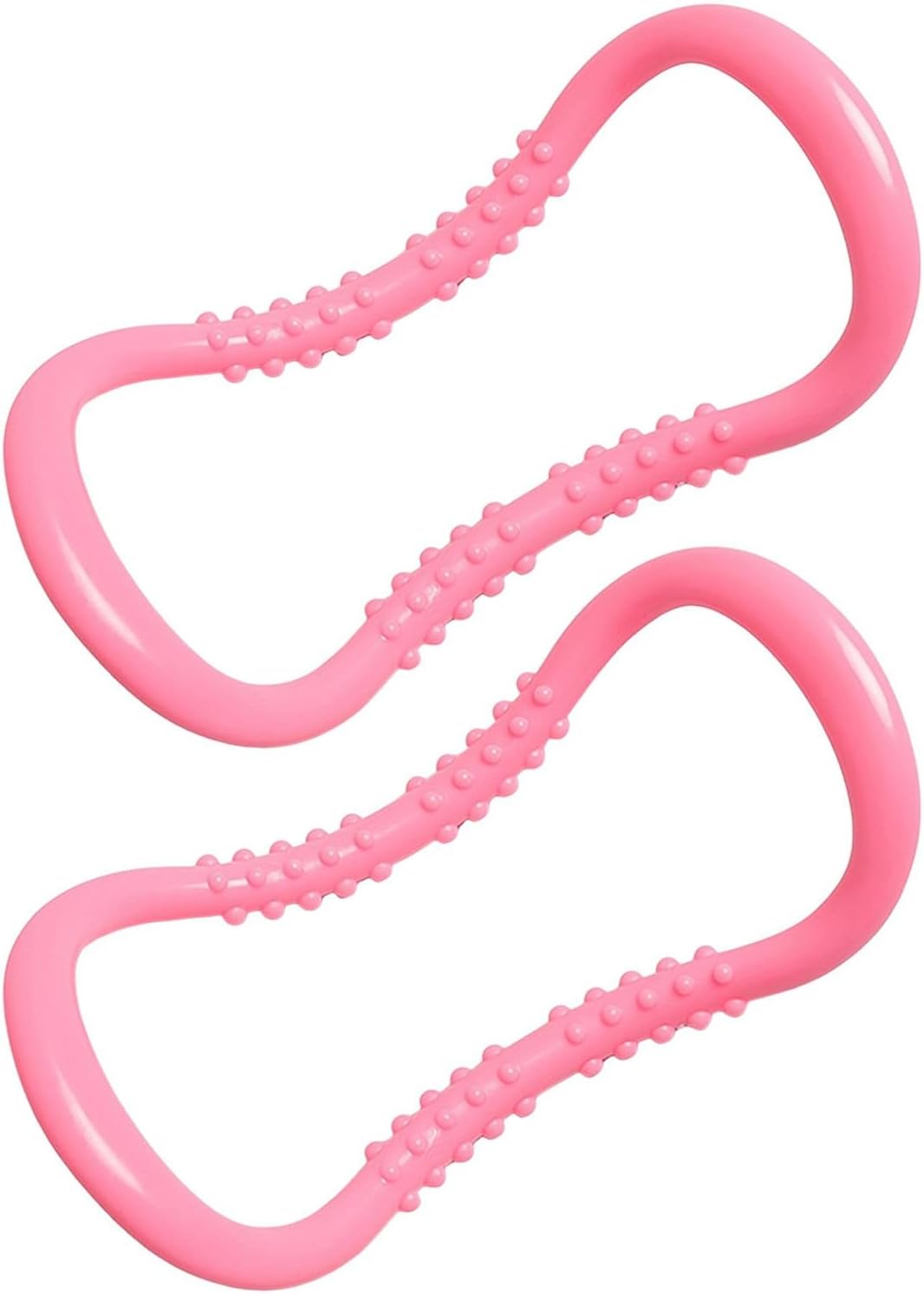 2PCS Yoga Ring Pilates Ring,Plastic Portable Yoga Circles Fitness,Calf Massage Fitness Ring Pilates Training Body Stretching Muscles Massage Exercise Circle Tool Home Gym Workout Equipment B