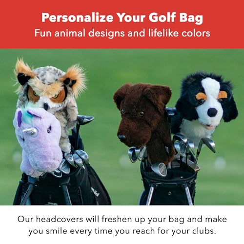 Military Bear Driver Headcover – Premium Golf Club Cover for 460cc Drivers