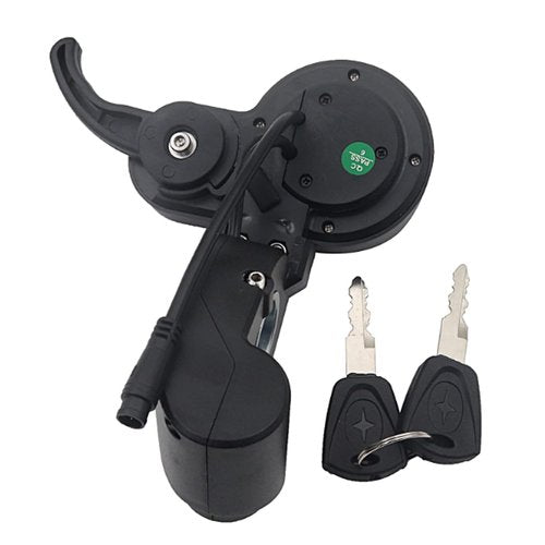 Wokyo ZQ-100 6 Pin LCD Escooter Display Button Control Scooter Odometer with Shifter Replacement, 36-60V Waterproof Electric Scooter Thumb Throttle Accessories