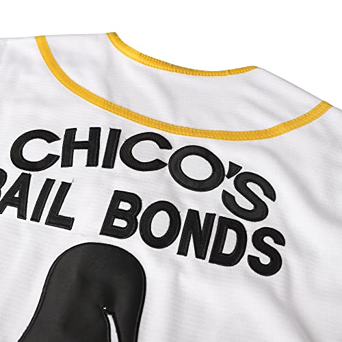 Men's Bad News Bears Baseball Jersey 3X-Large White 1976 Sports Fan Shirt
