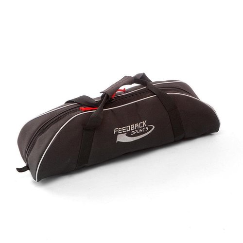FEEDBACK SPORTS | Omnium Over-Drive Light Weight Portable Bike Trainer with Travel Bag | Adjustable Wheelbase and Fork Mount | Road, Gravel, Mountain Bike Compatible | Red