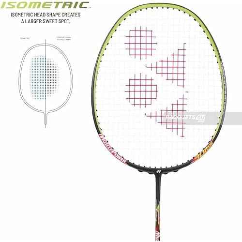 YONEX Muscle Power 55 Light Badminton Racket Grip Size 4U G5, Black Lime