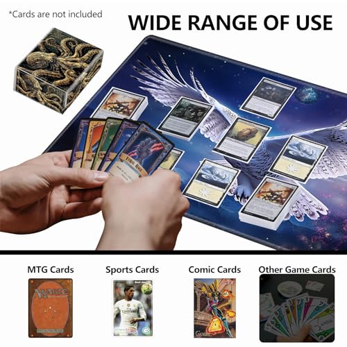 Magnetic Deck Box for Trading Card Games Dark Gold Metal Octopus Variation - MTG Commander Storage Case