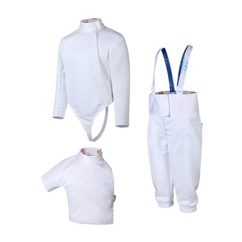 FGPGYAKANC 450N Fencing Gear, Puncture-Proof Fencing 3-Piece Set, Jacket, Vest, Pants, Adults and Children, Foil/Epee/Sabre(Right Hand,36#)