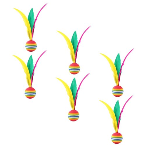 TOYANDONA 6pcs Wear-Resistant Interactive Badminton Shuttlecock for Boy Girl Plaything to Coordination and Fitness for Birthday and Daily Activities