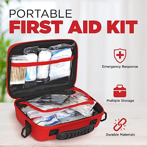 Waterproof First Aid Kit for Home, Car & Outdoor Emergencies