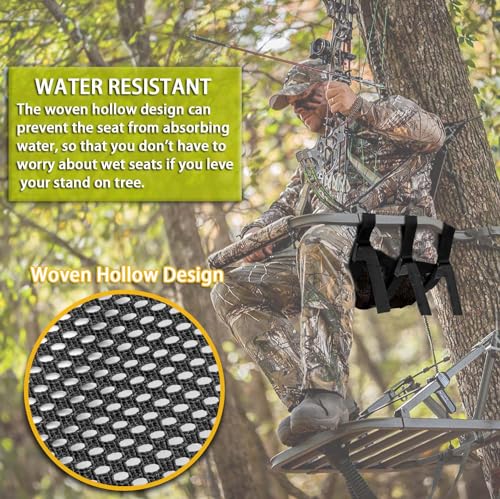 Lightweight Tree Stand Seat Replacement Mesh for Hunting, Universal Fit