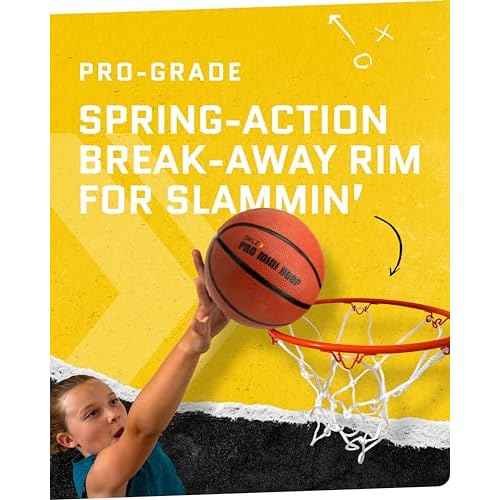 SKLZ Pro Mini Indoor Basketball Hoop - Over The Door ? Portable - Great For Home, Dorms, Offices, and Gifts